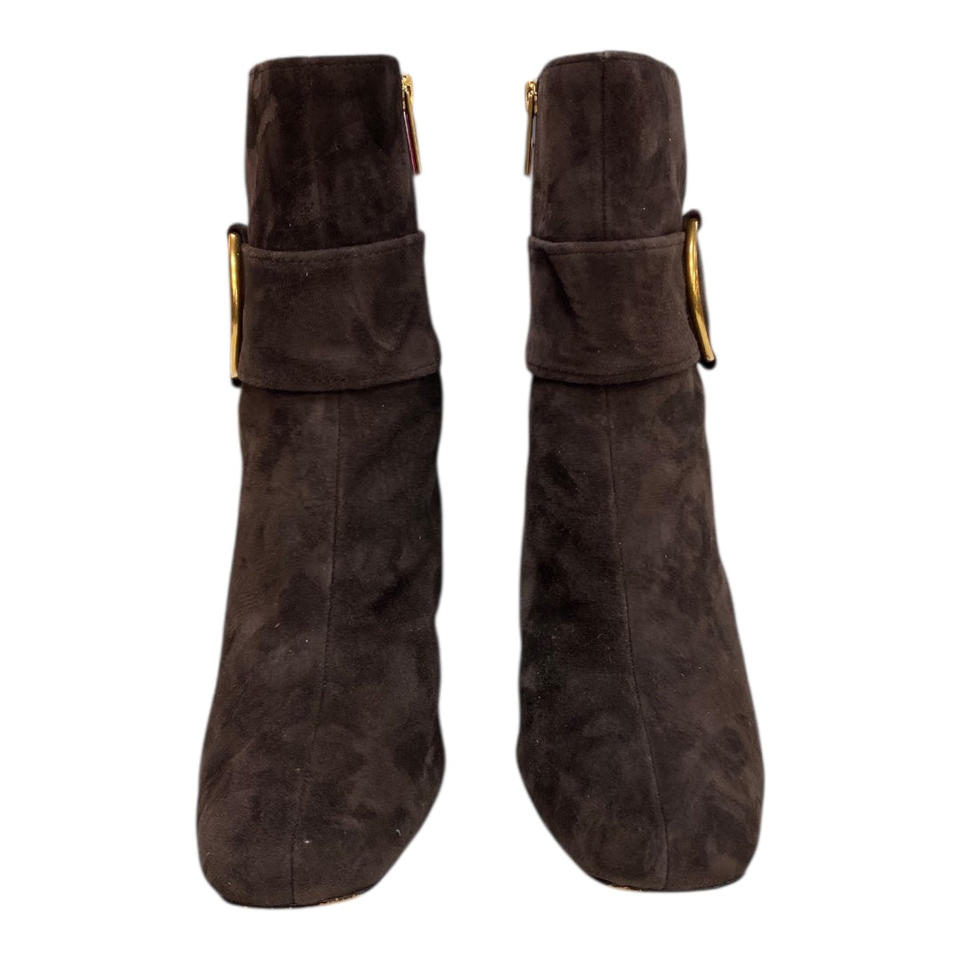 Boots Ankle Heels By Franco Sarto In Brown, Size:10