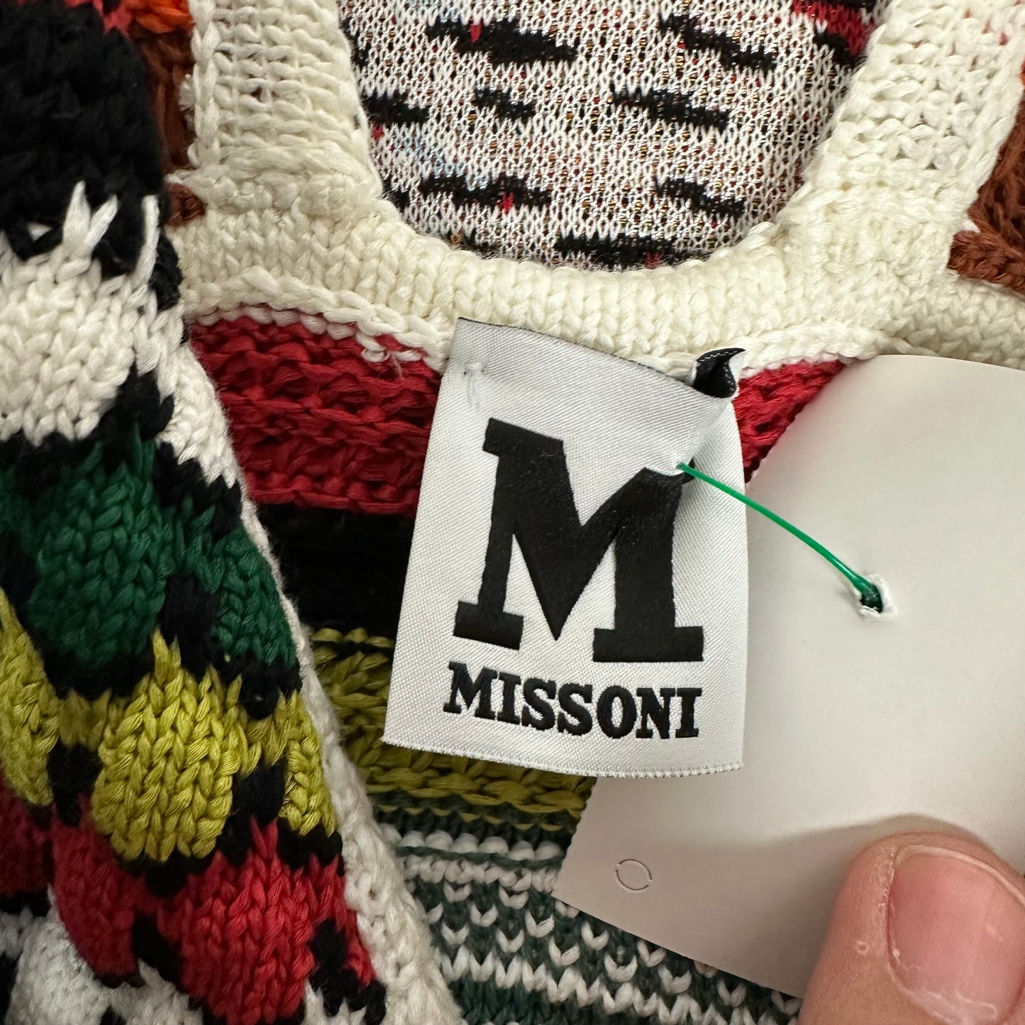 Top Sleeveless Luxury Designer By M Missoni In Multi-colored, Size: S