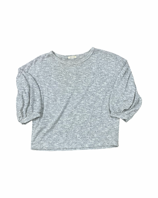 Top Ss By Clothes Mentor In Grey, Size:S