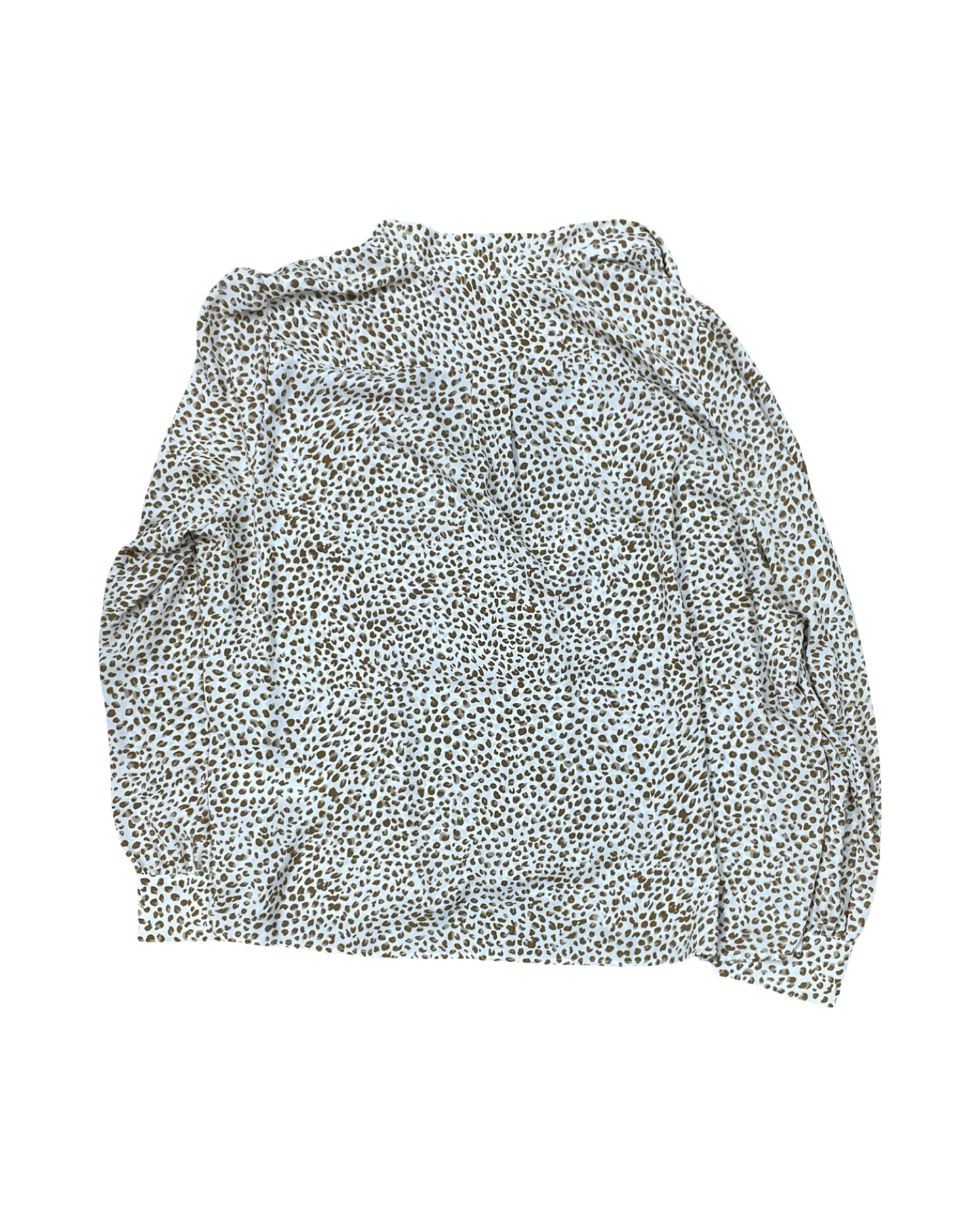 Blouse Ls By J. Crew In Animal Print, Size:Xl