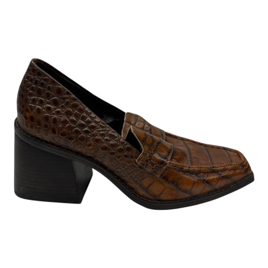 Shoes Heels Block By Vince Camuto In Brown, Size:7