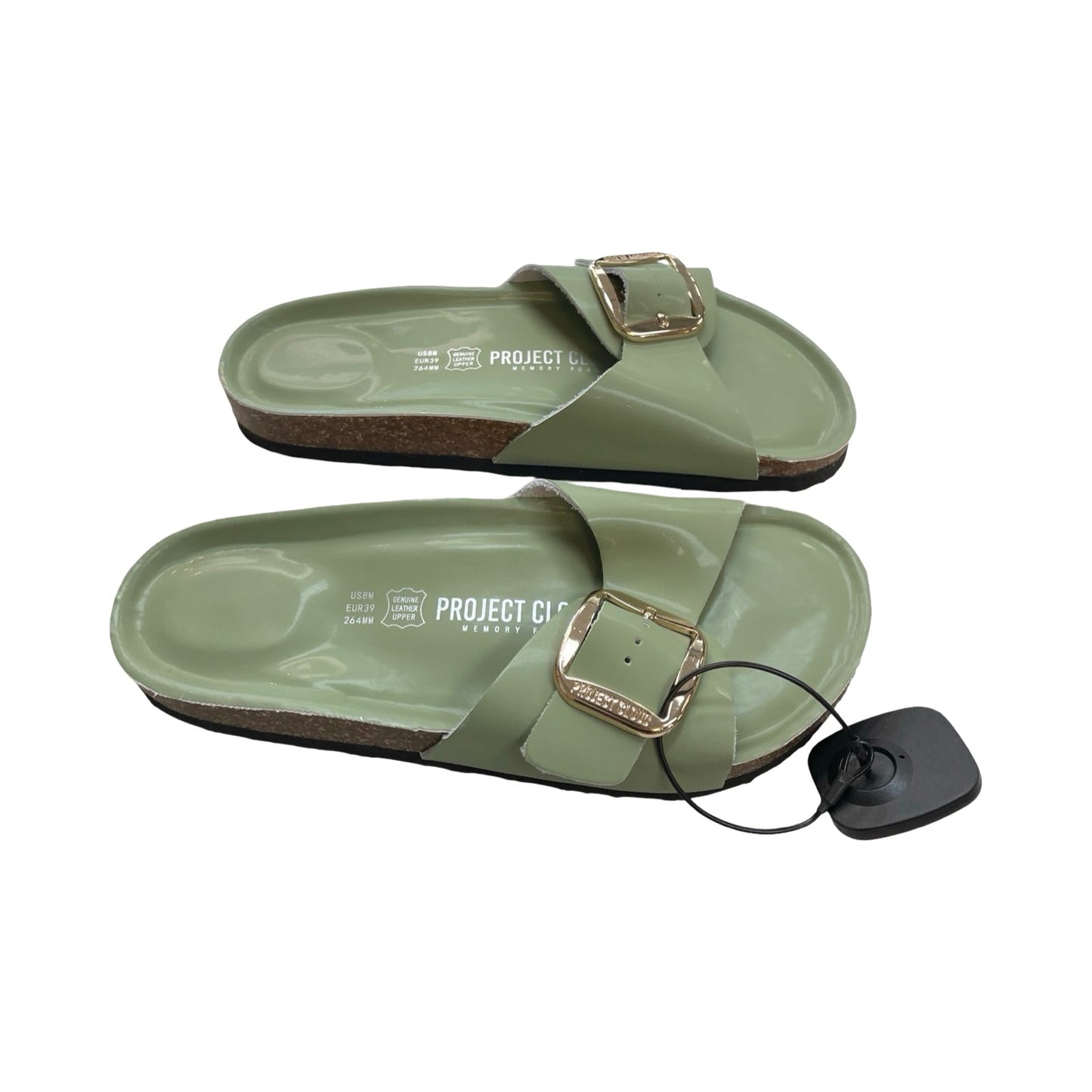 Sandals Flats By Cmc In Green, Size:8