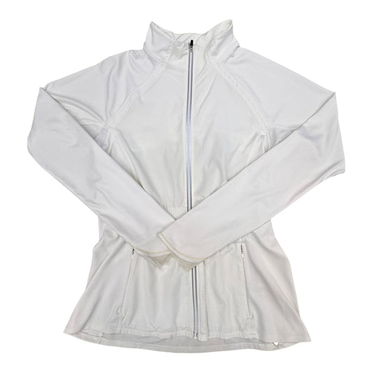 Athletic Jacket By Athleta In White, Size:M