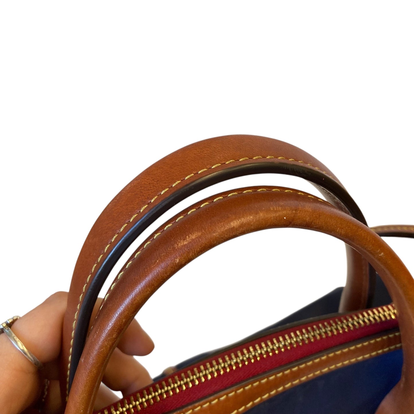 Handbag Designer By Dooney And Bourke In Navy, Size:Medium