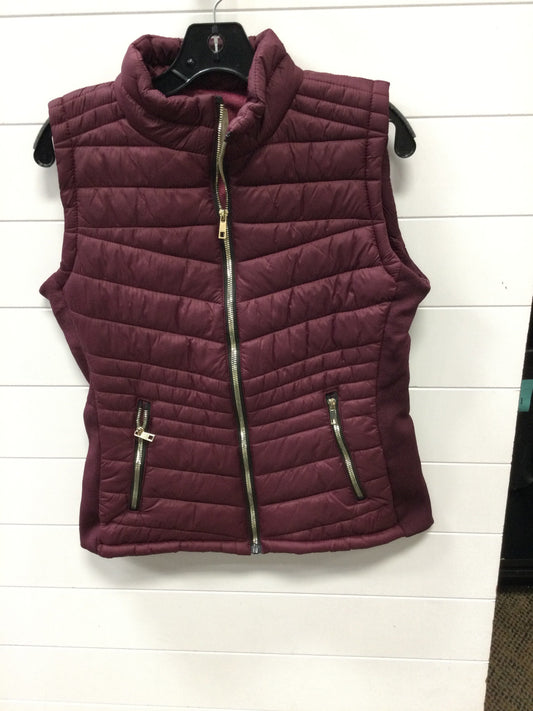 Vest Puffer & Quilted By Cmc In Maroon, Size:L