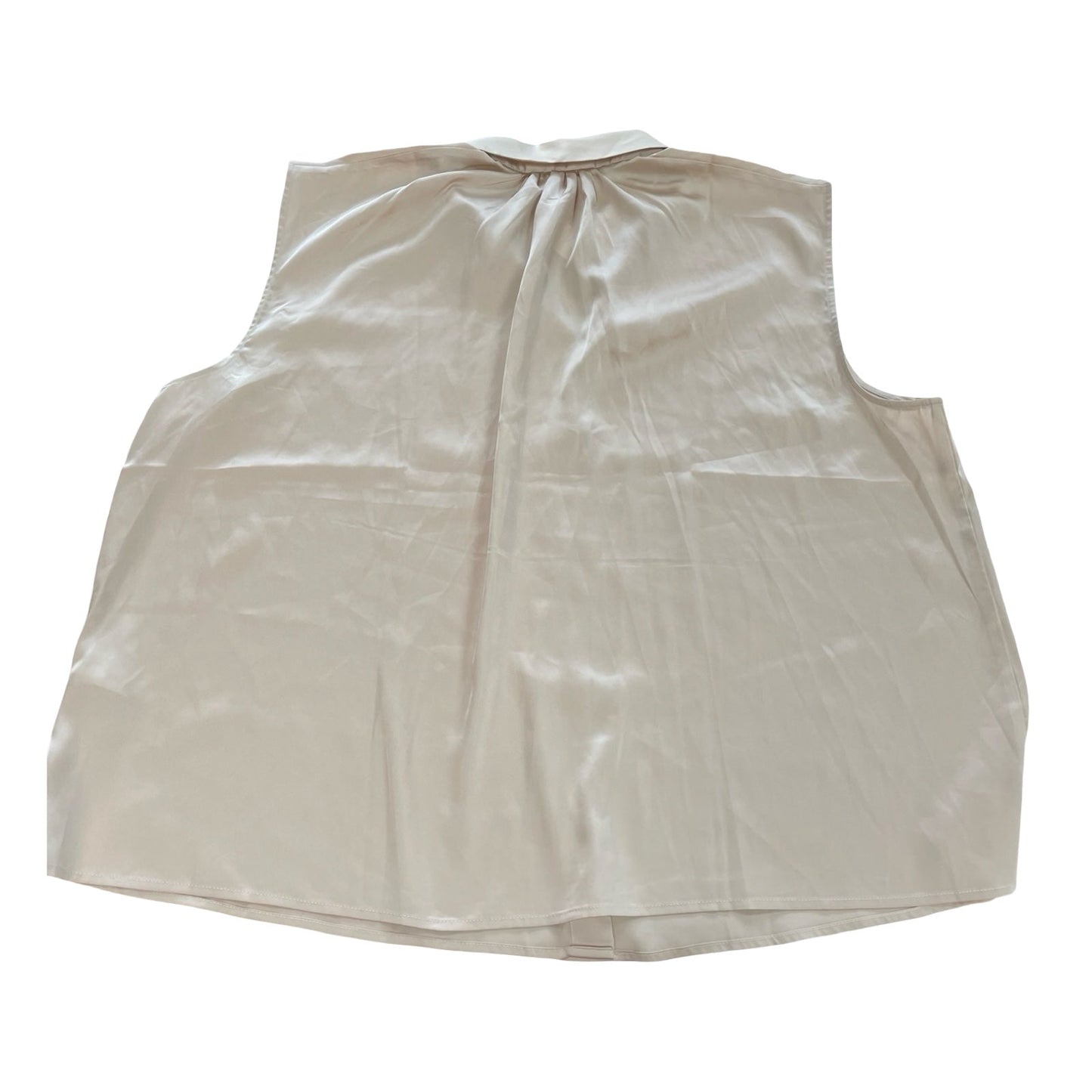Top Sleeveless By Banana Republic In Gold, Size:1X