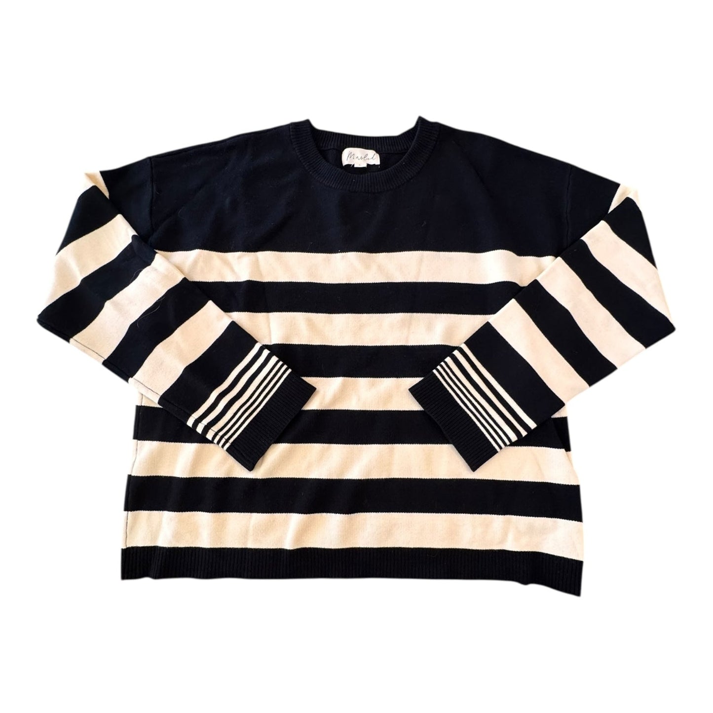 Sweater By Marled In Striped Pattern, Size:L