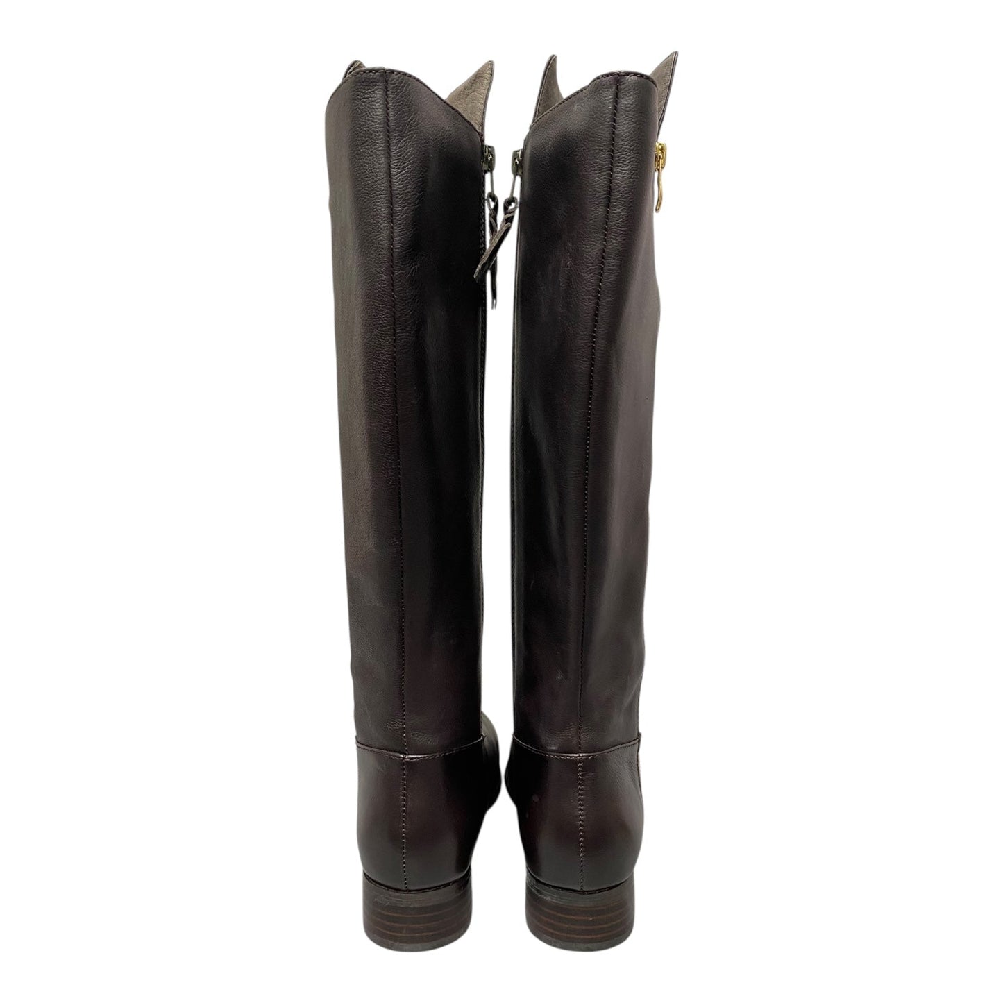 Boots Knee Flats By Cme In Brown, Size:6.5