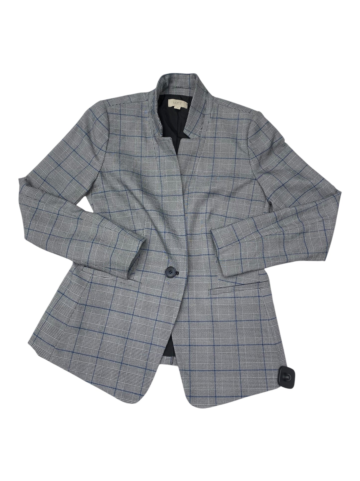 Blazer By Loft In Plaid Pattern, Size:4