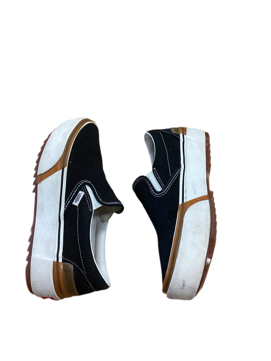 Shoes Sneakers Platform By Vans In Black, Size:9.5