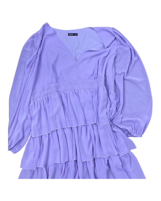 Dress Casual Midi By Shein In Purple, Size:4X