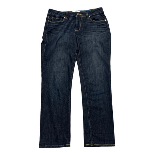Jeans Straight By Paige In Blue Denim, Size: 4