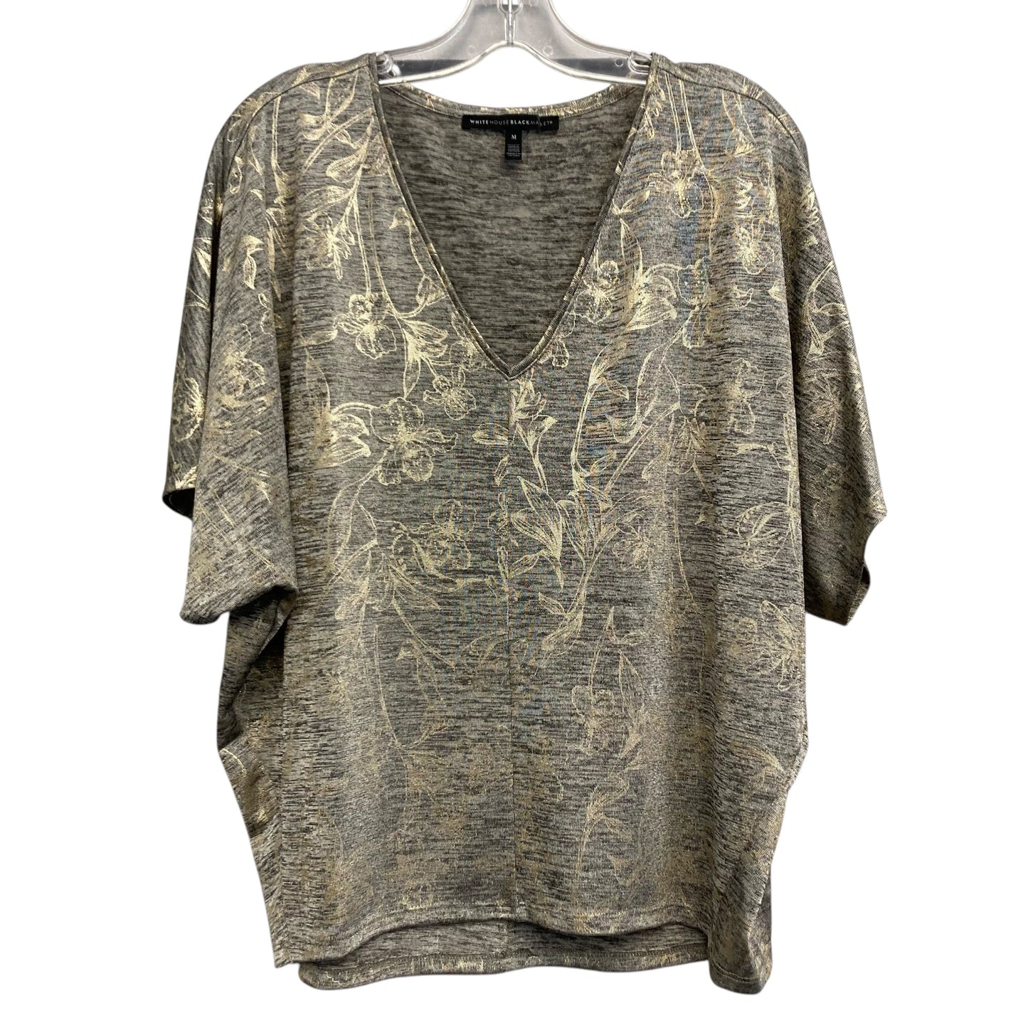 Top Ss By White House Black Market In Gold & Grey, Size:M