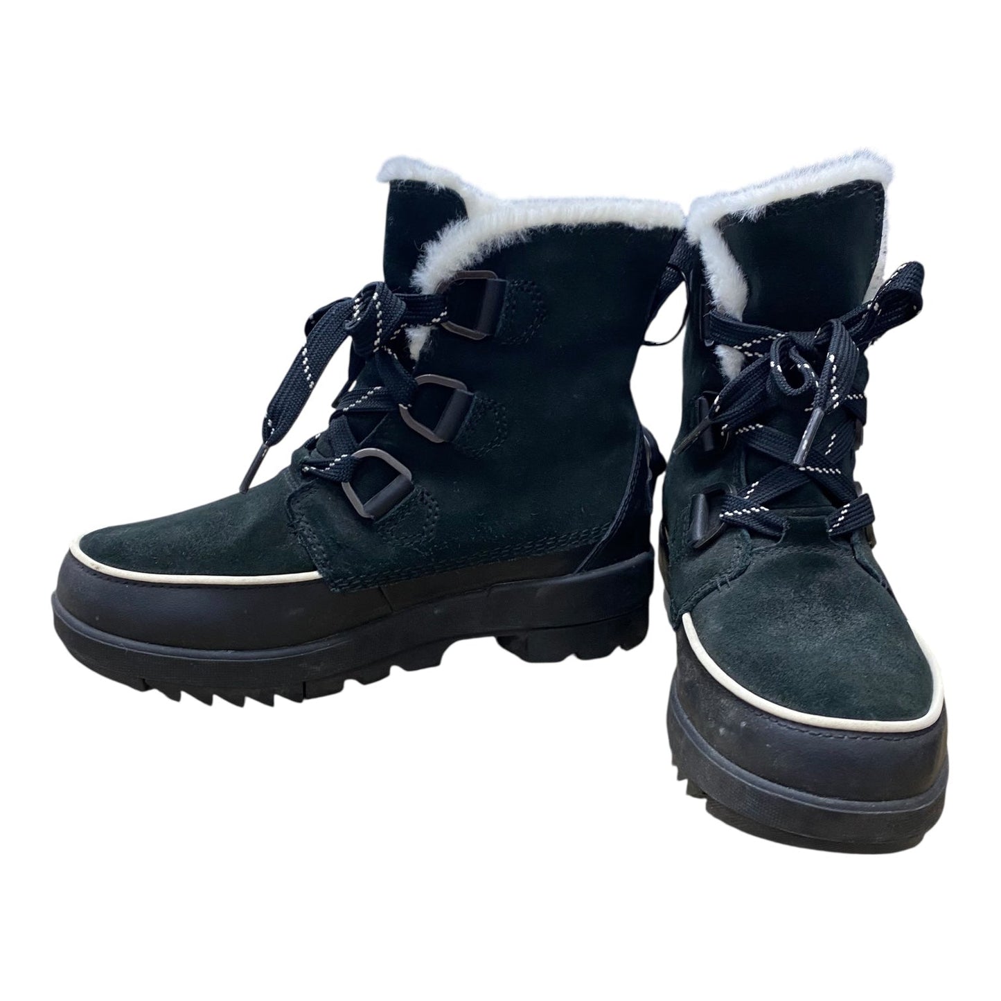 Boots Designer By Sorel In Black & White, Size:7.5