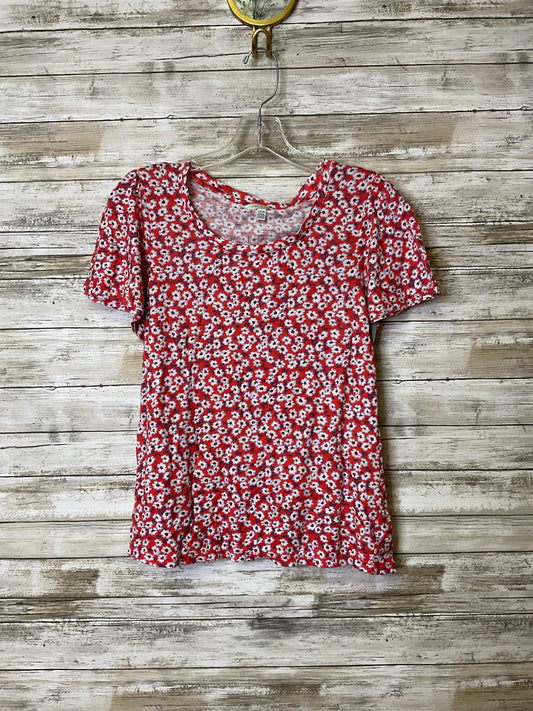 Top Ss By Lucky Brand In Red & White, Size:Xs