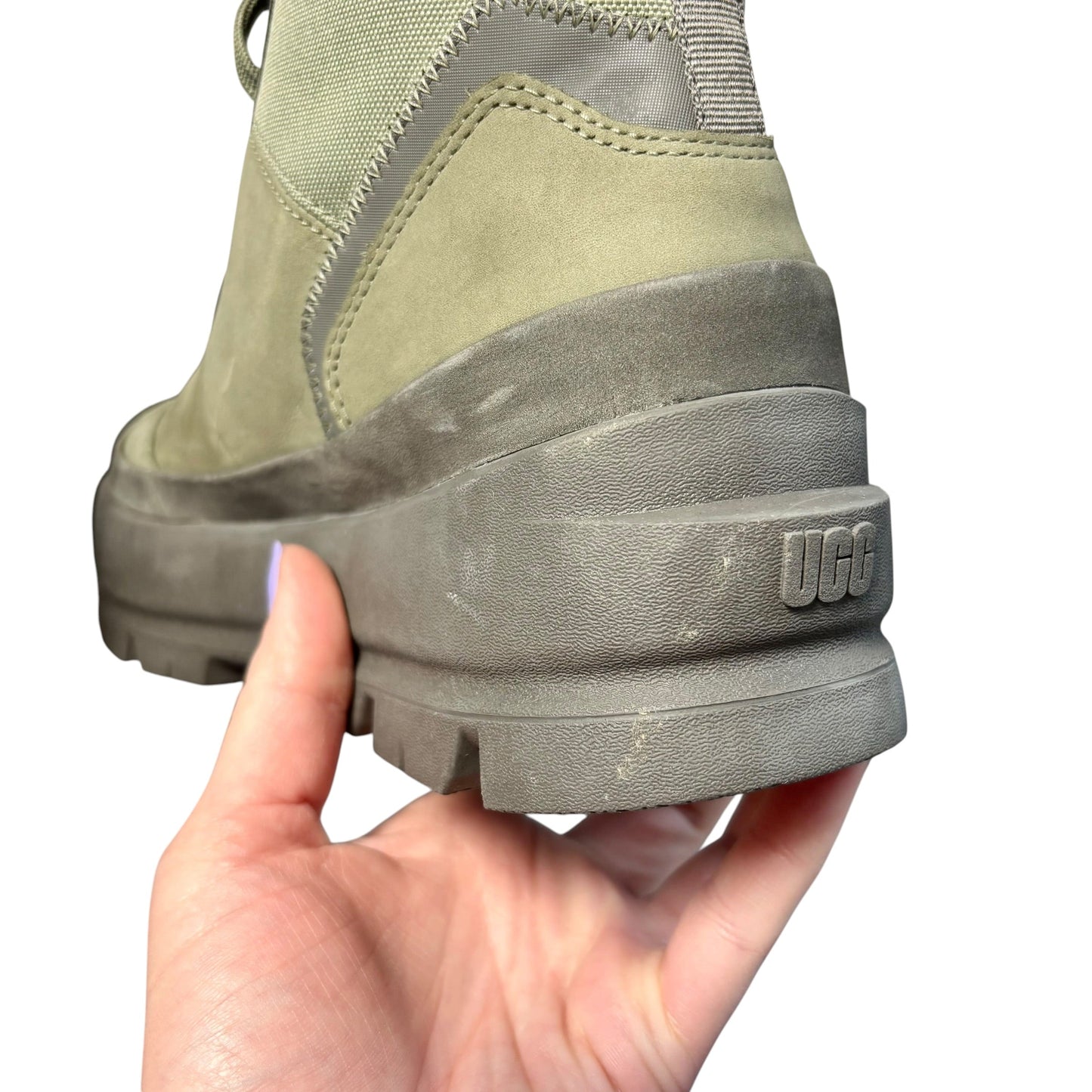 Boots Designer By Ugg In Green, Size: 8.5