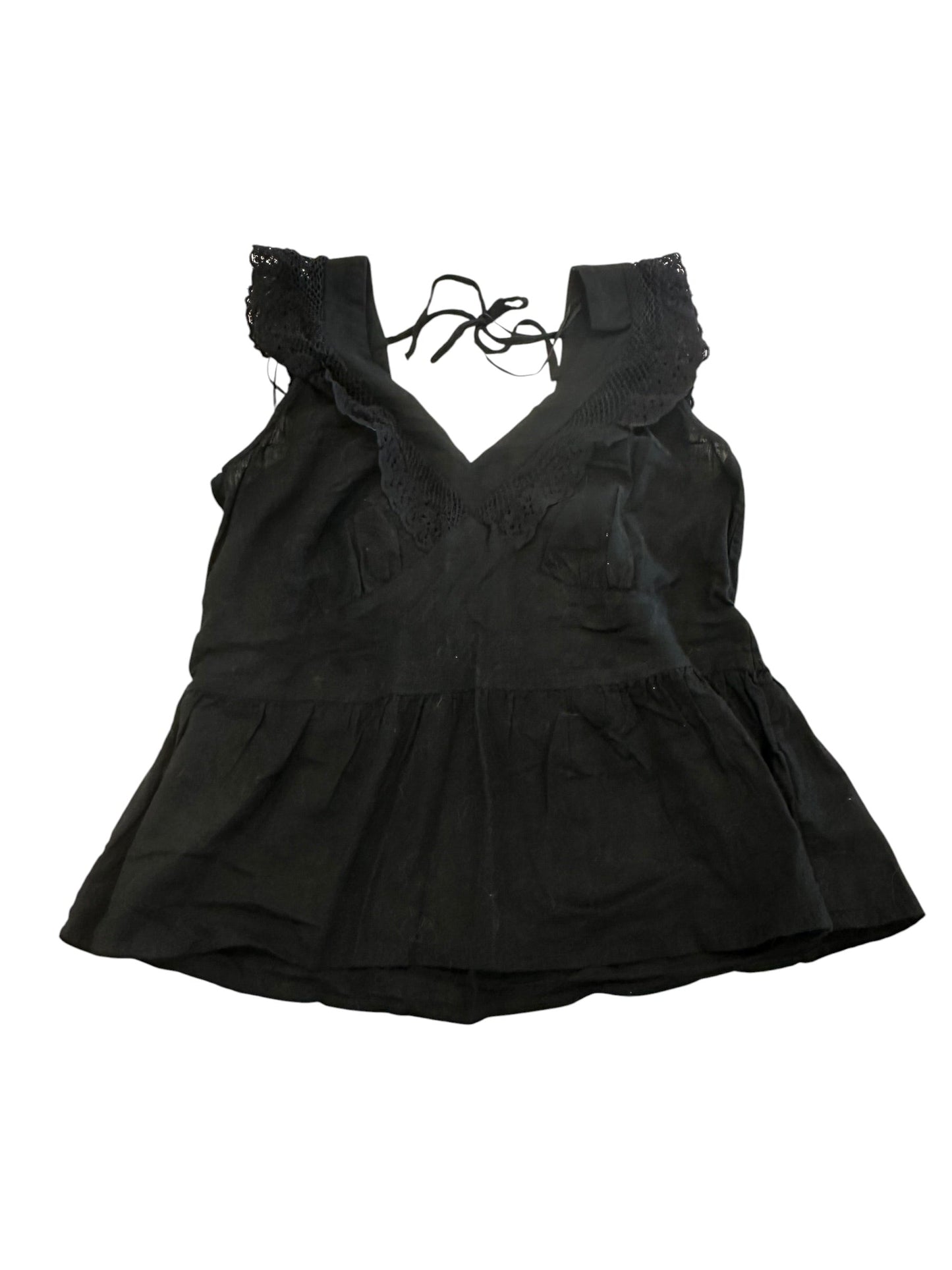 Blouse Sleeveless By Old Navy In Black, Size:M