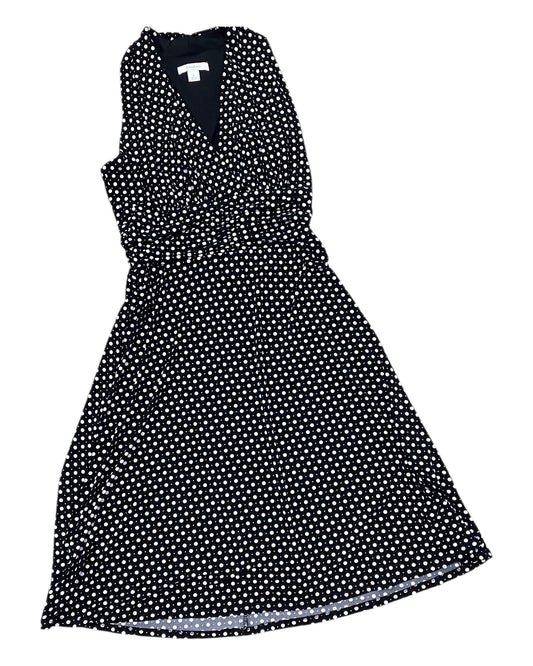 Dress Casual Midi By Dressbarn In Black & White, Size:S