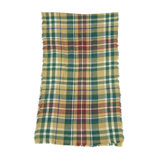 Scarf Long By Clothes Mentor In Plaid Pattern