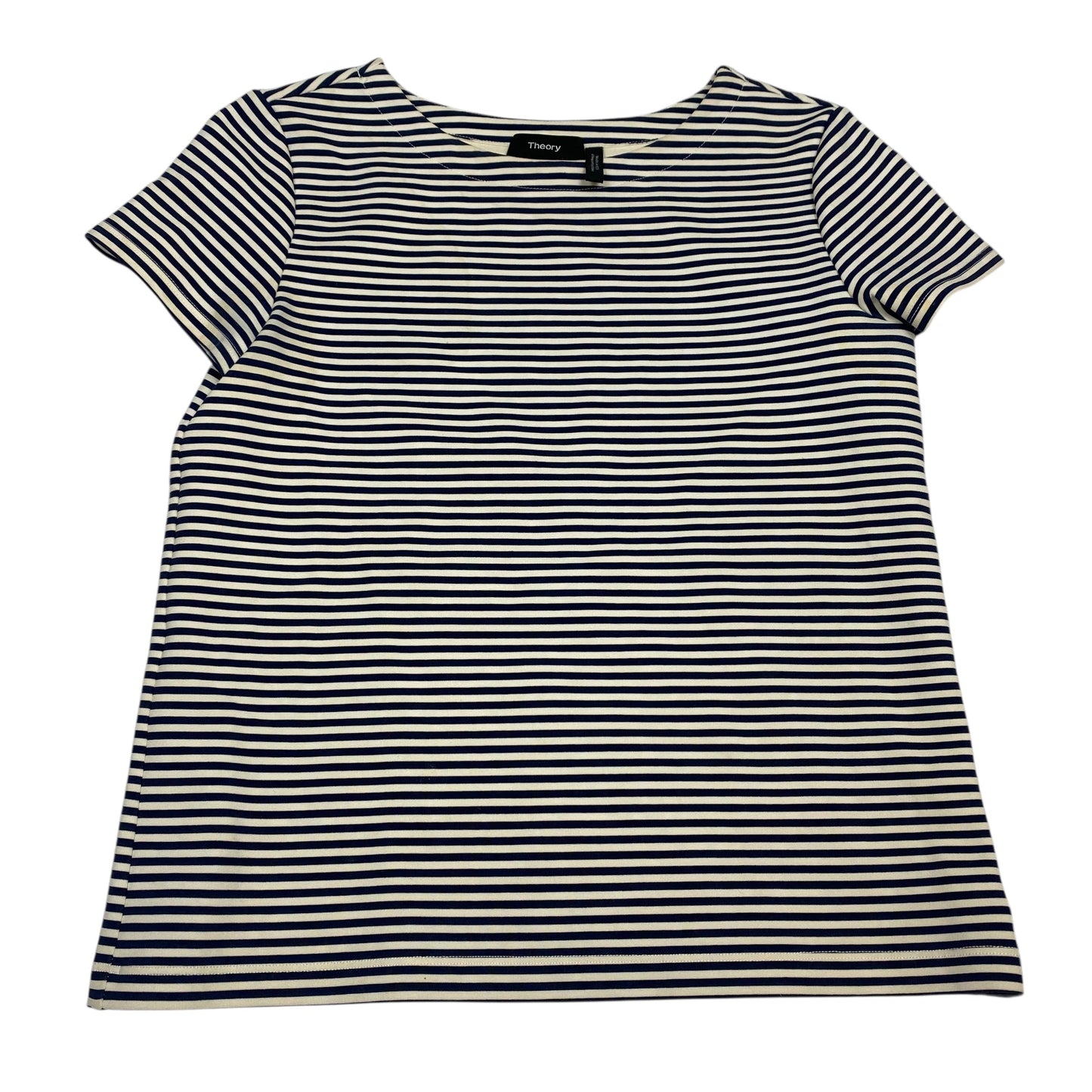 Top Ss By Theory In Blue & Cream, Size:S