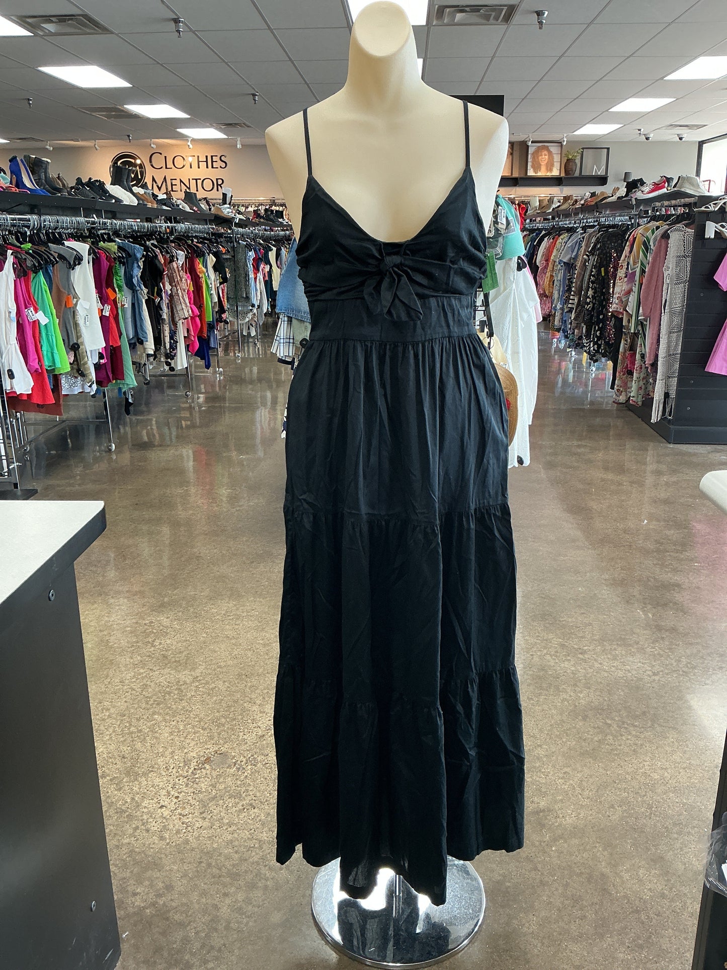 Dress Casual Maxi By Gap In Black, Size:Xs