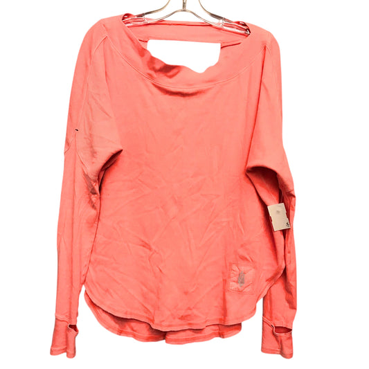 Athletic Top Ls Collar By Free People In Pink, Size:Xs