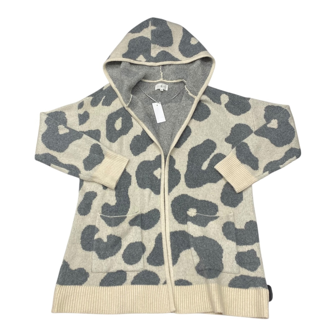 Sweater Cardigan By Lou And Grey In Grey & Tan, Size:L
