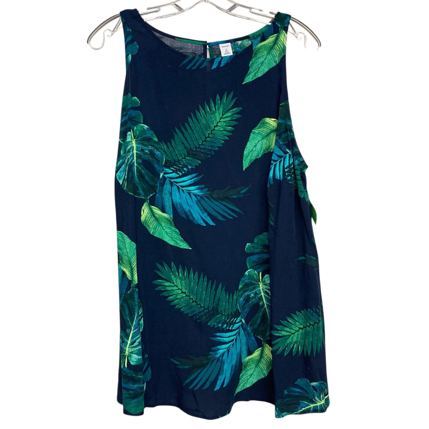 Top Sleeveless By Old Navy In Tropical Print, Size:1X