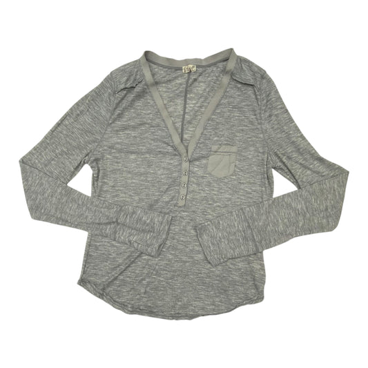 Top Ls Basic By Free People In Grey, Size:L