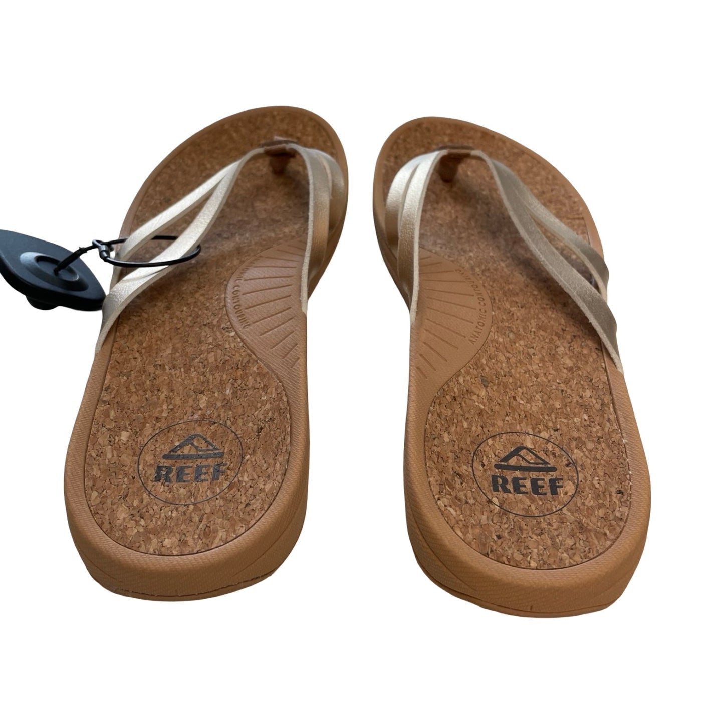 Sandals Flip Flops By Reef In Tan, Size:8