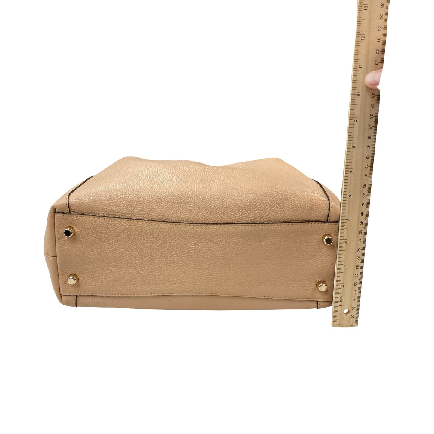 Handbag Designer By Coach In Tan, Size:Medium