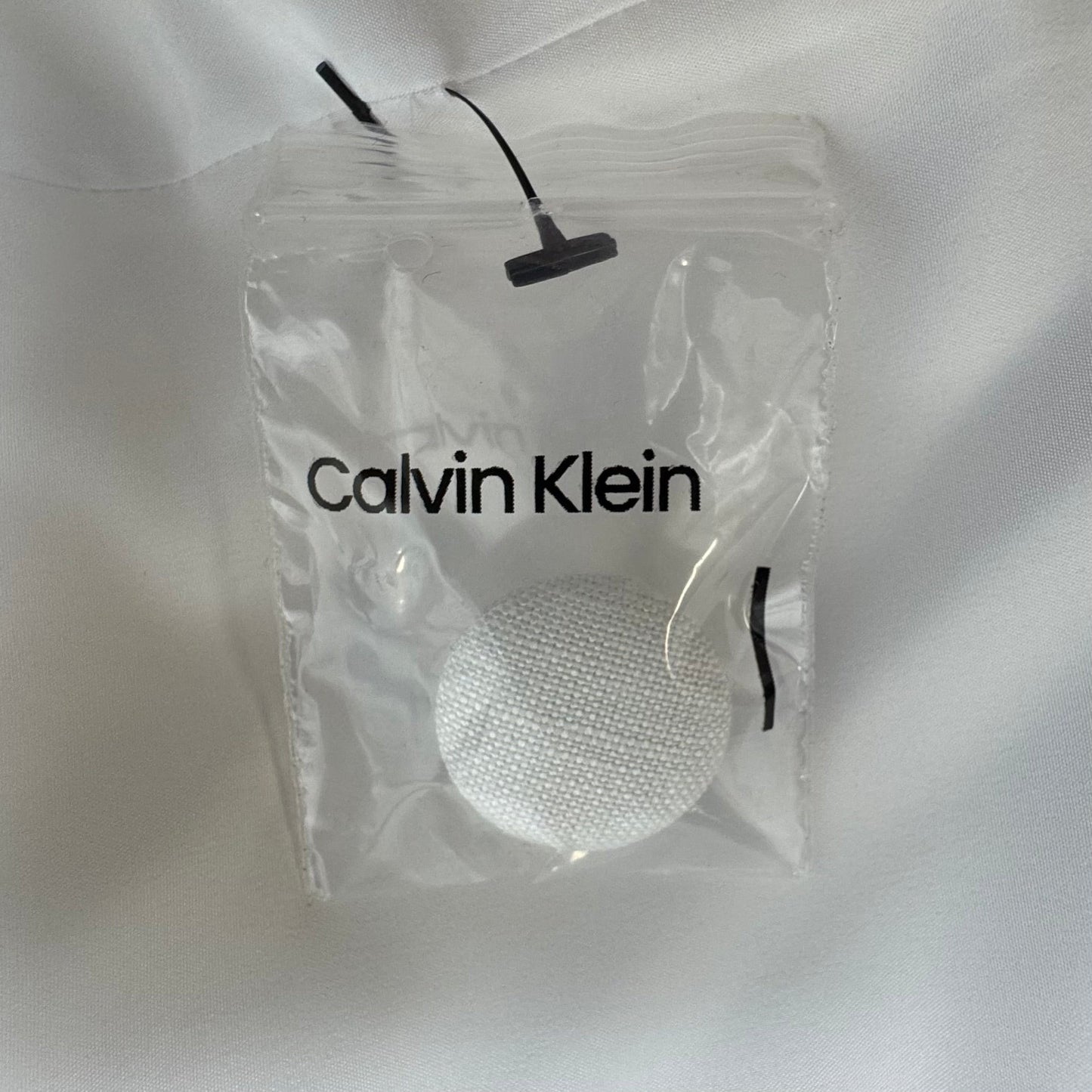 Linen Blend Blazer By Calvin Klein In White, Size: 18