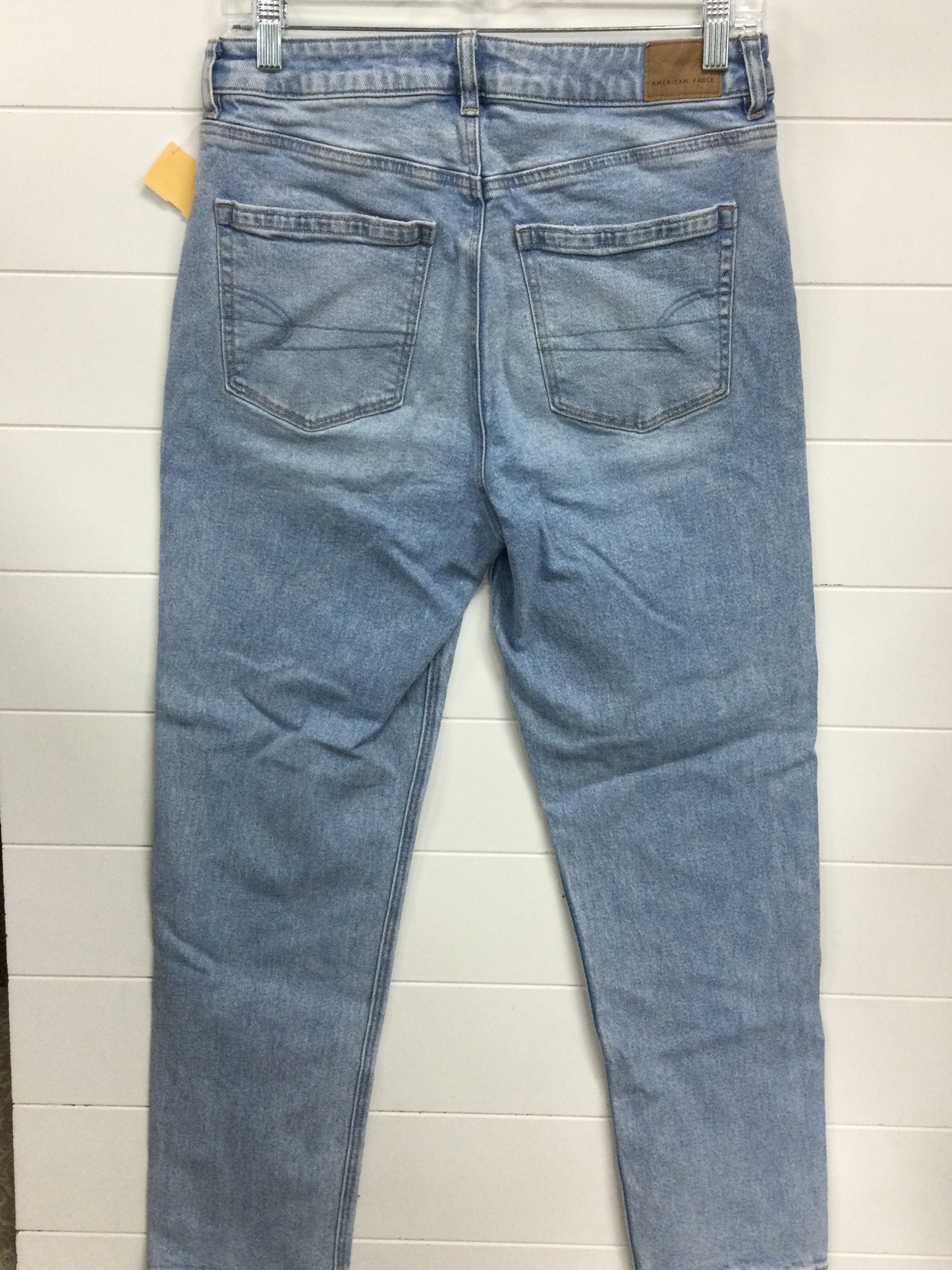 Jeans Skinny By American Eagle In Blue Denim, Size:8