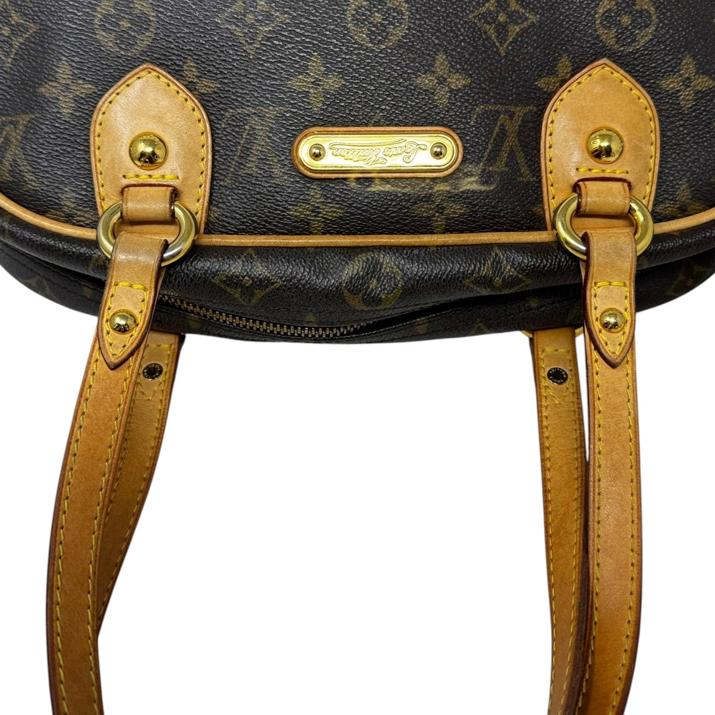 Montorgueil PM 2009 Monogram Shoulder Handbag Luxury Designer By Louis Vuitton, Size: Medium