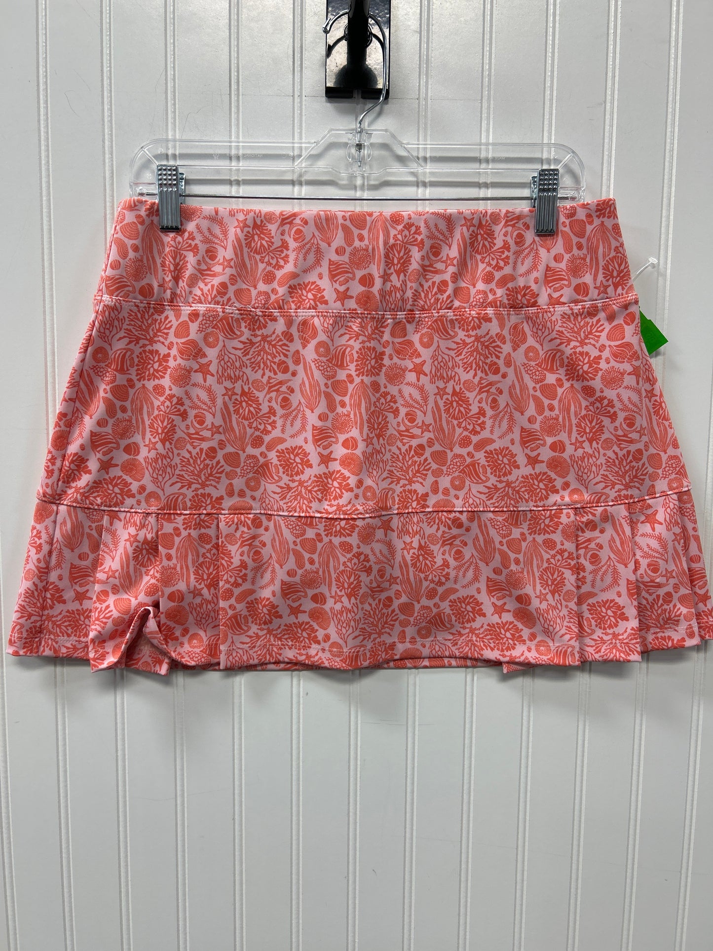 Athletic Skort By Sigrid Olsen In Orange & Pink, Size:L