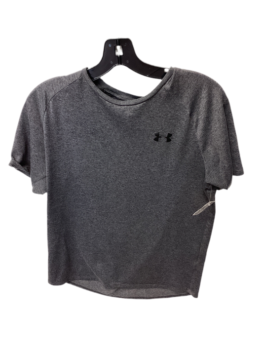 Athletic Top Ss By Under Armour In Grey, Size:S