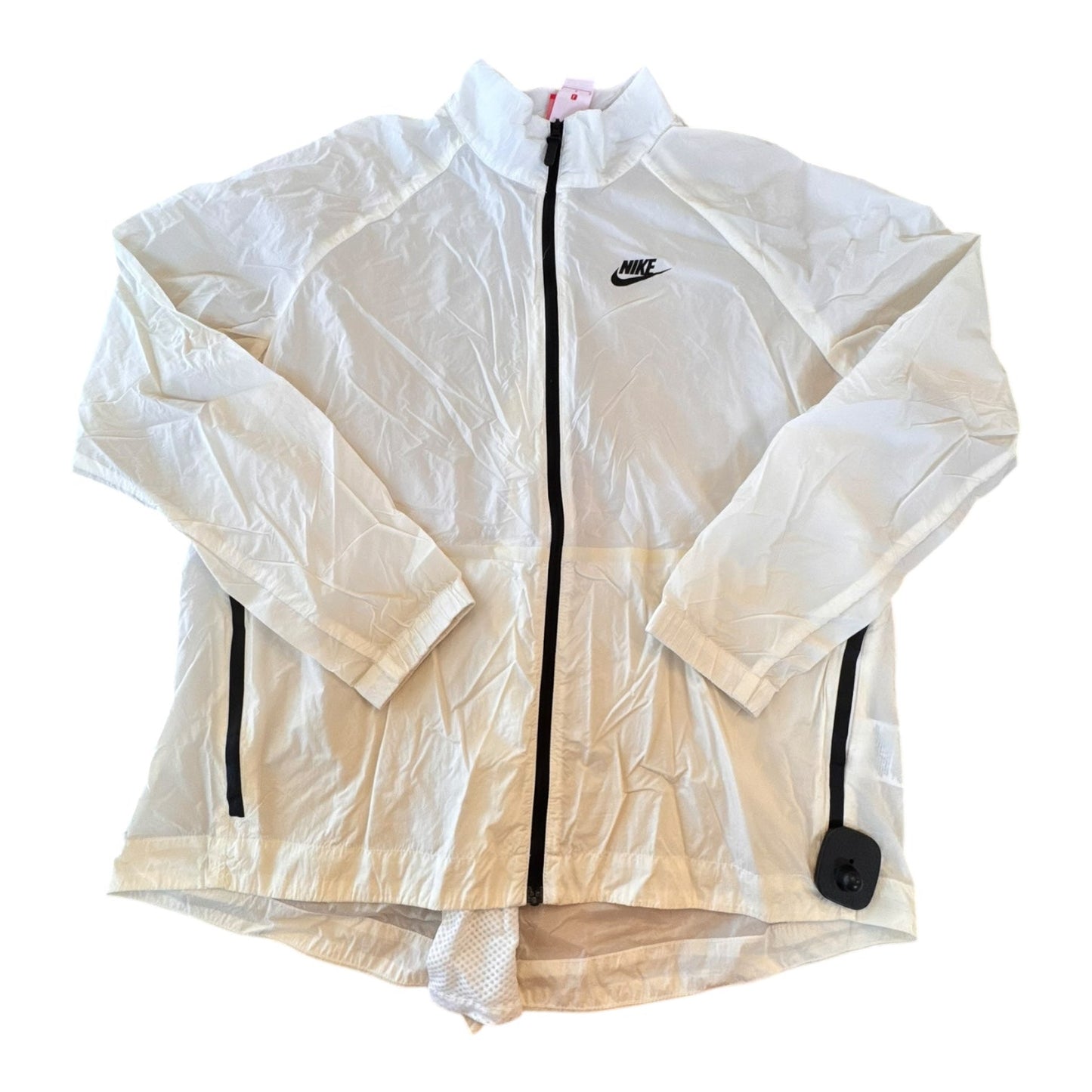 Jacket Windbreaker By Nike In Cream, Size:L