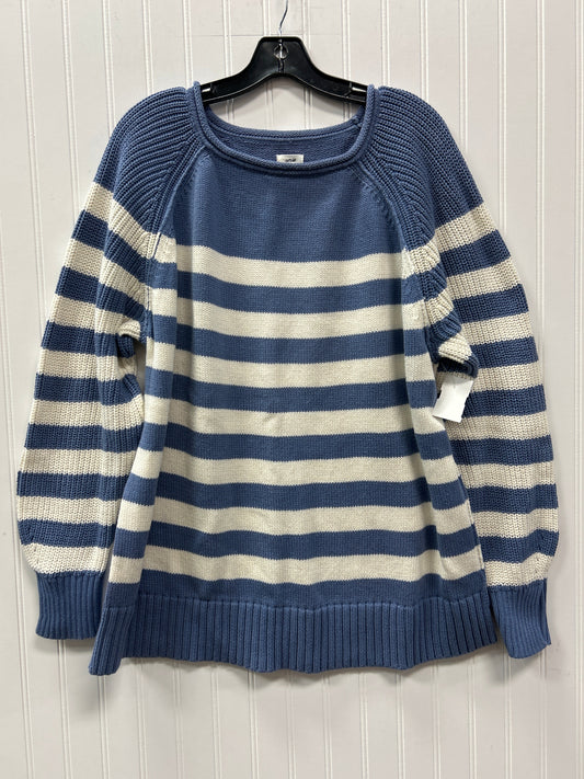 Sweater By Aerie In Blue & White, Size:L