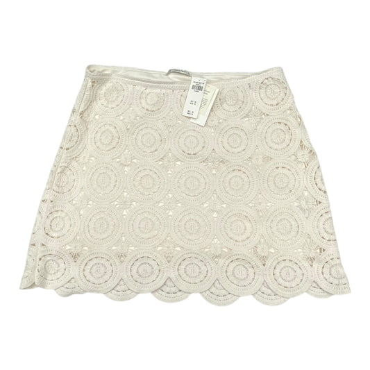 Skirt Midi By Abercrombie And Fitch In Cream, Size:Xl