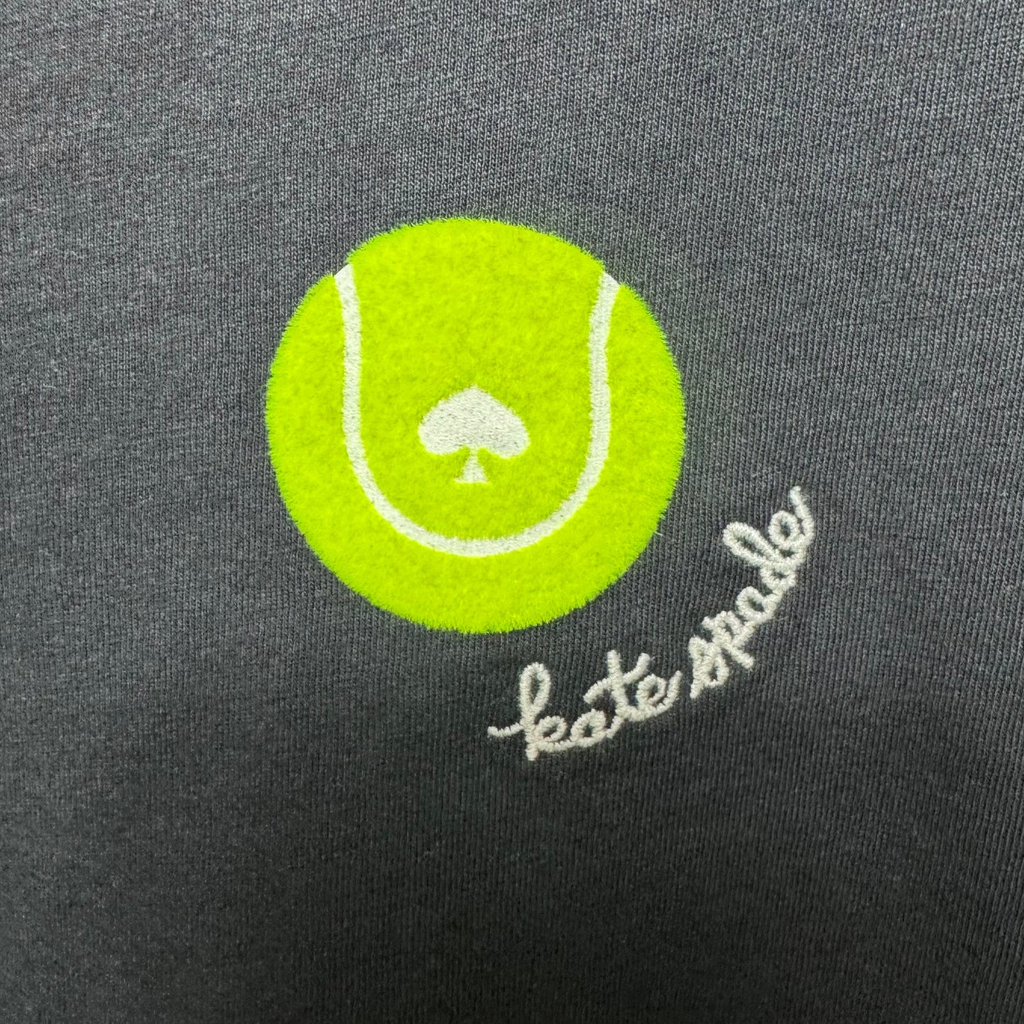 Tennis Ball T-Shirt Designer By Kate Spade In Navy, Size: L