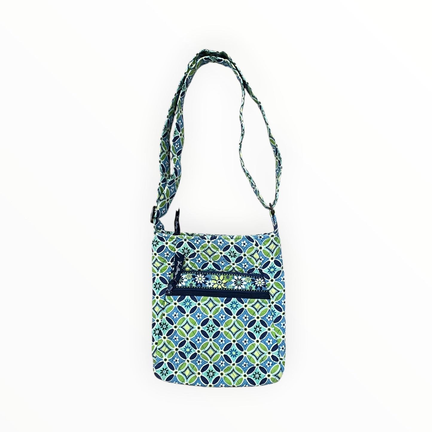 Crossbody By Vera Bradley In Blue & Green, Size:Medium