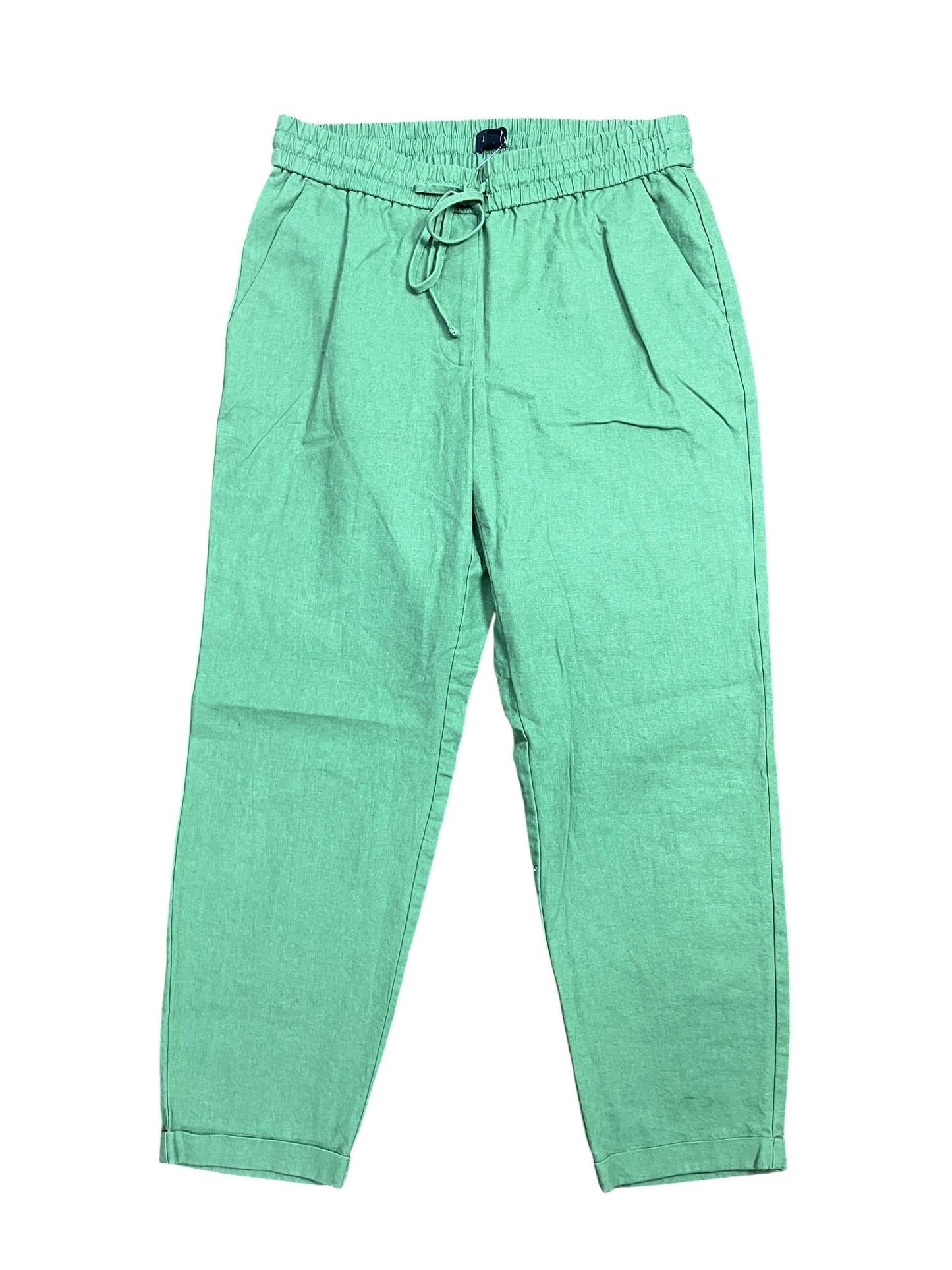 Pants Linen By J. Crew In Green, Size:S