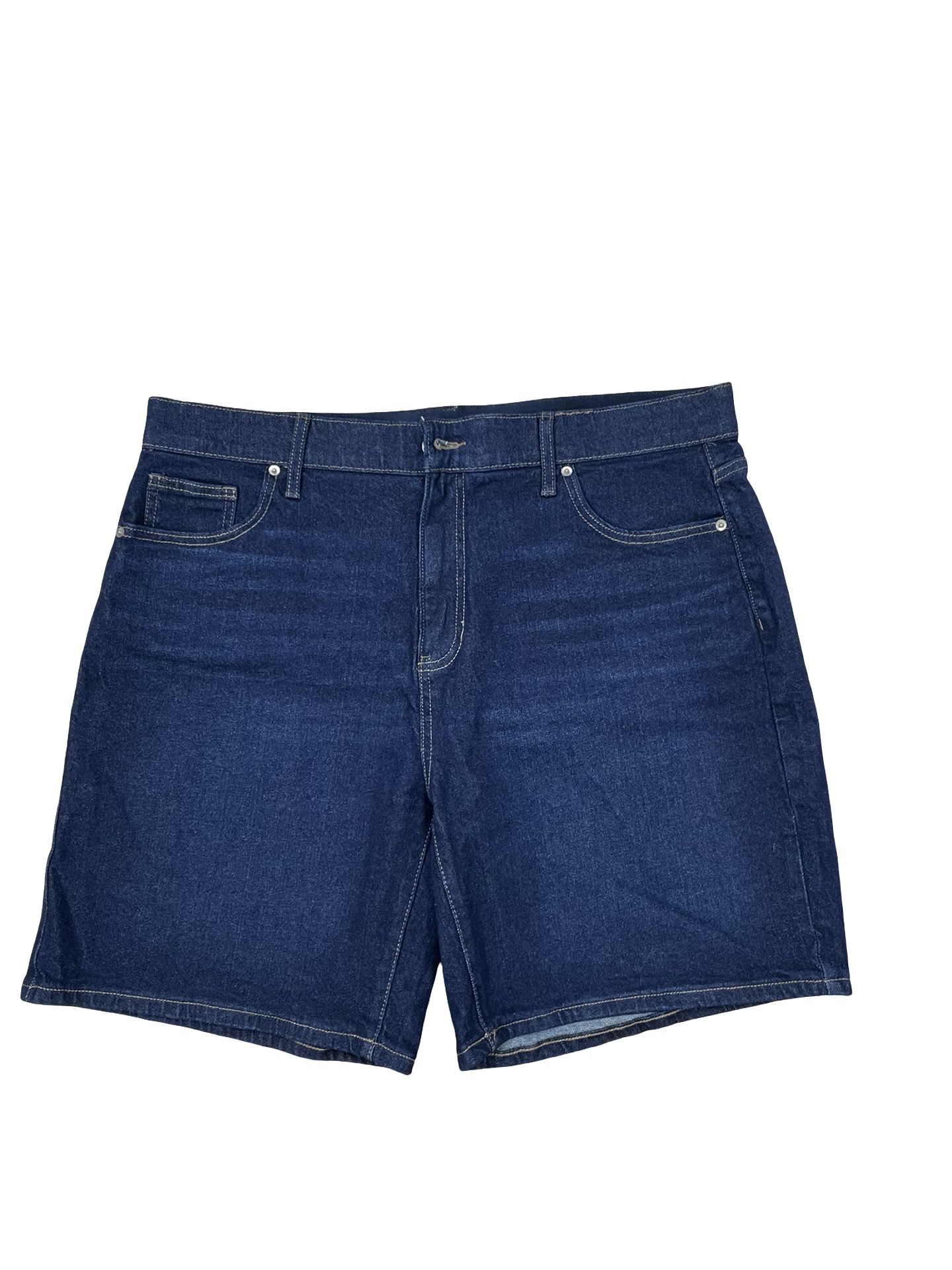 Shorts By Terra & Sky In Blue Denim, Size:18