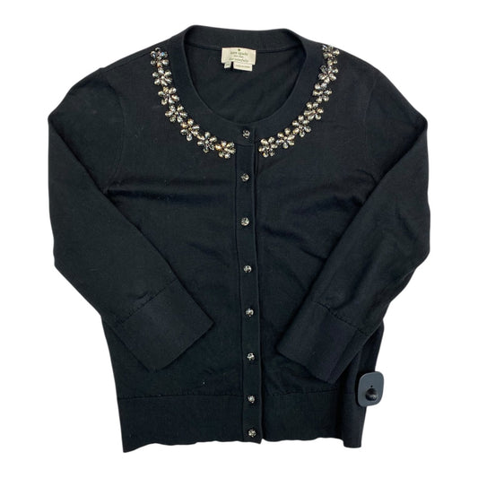 Sweater Cardigan Designer By Kate Spade In Black, Size:Xs
