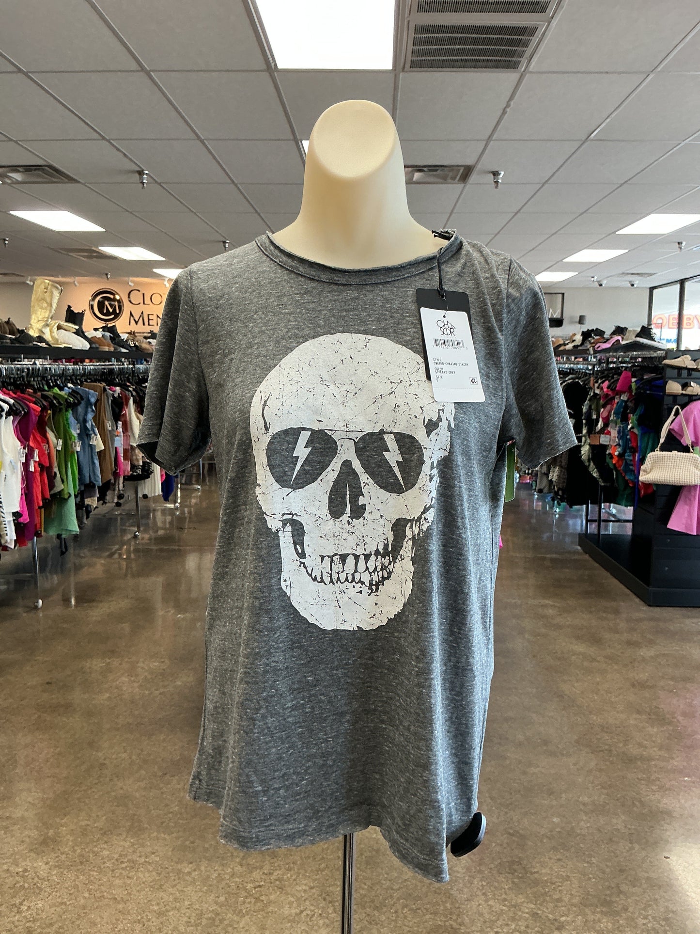 Top Ss By Chaser In Grey, Size:S