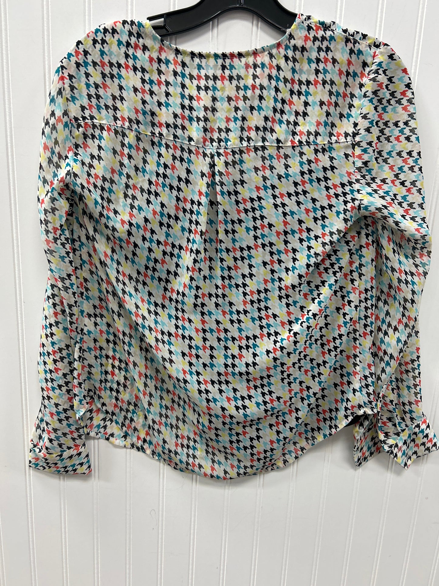 Blouse Ls By Liz Claiborne In Multi, Size:Sp