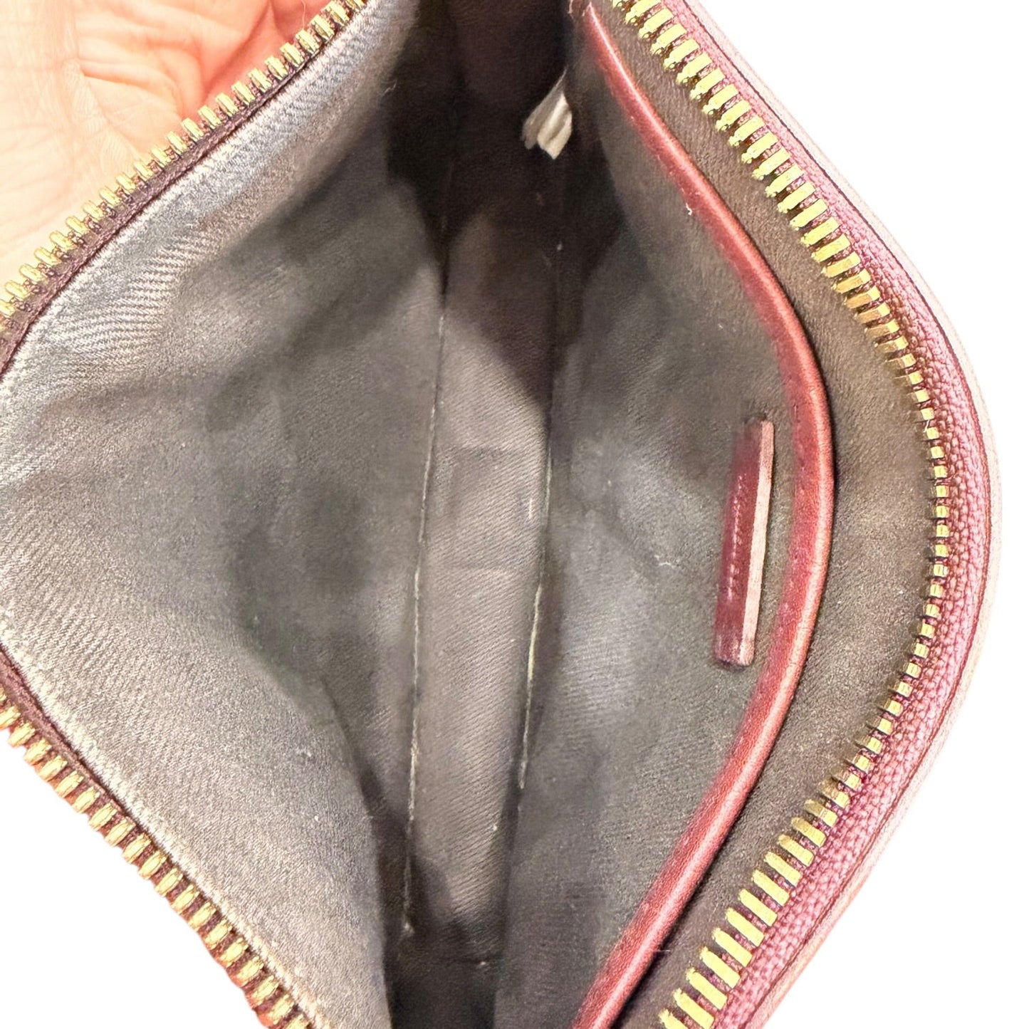 Diaper Bag Leather By Madewell In Maroon, Size:Small