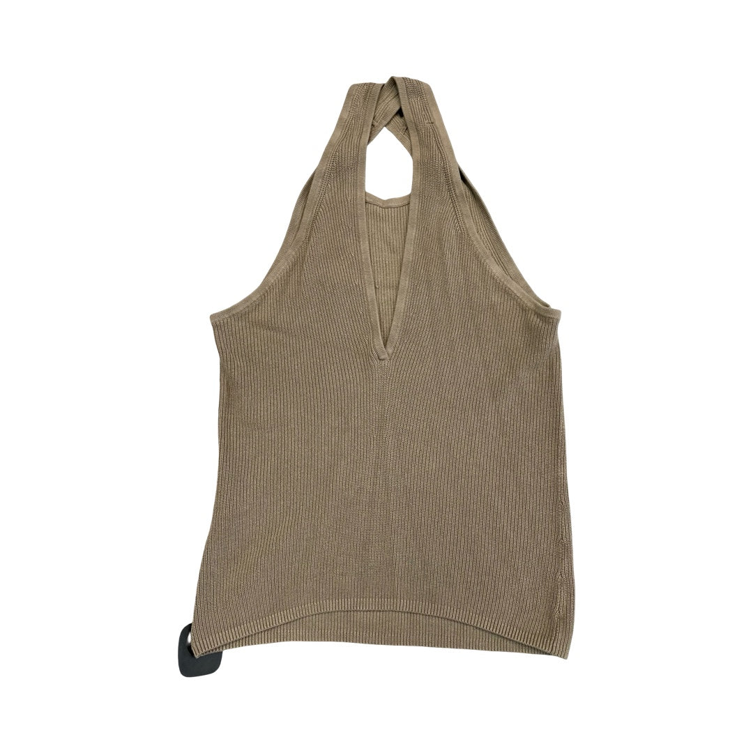 Top Sleeveless By Banana Republic In Taupe, Size:S