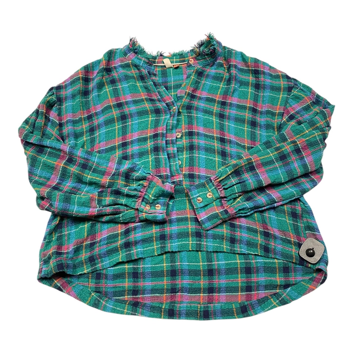 Top Ls By Pilcro In Plaid Pattern, Size:M