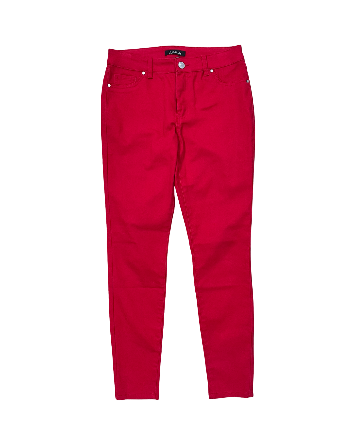 Jeans Skinny By D Jeans In Red, Size:6